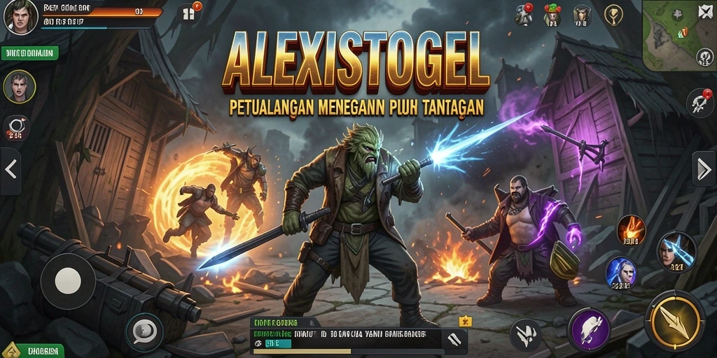 Tampilan gameplay ALEXISTOGEL yang penuh aksi dan petualangan menantang.