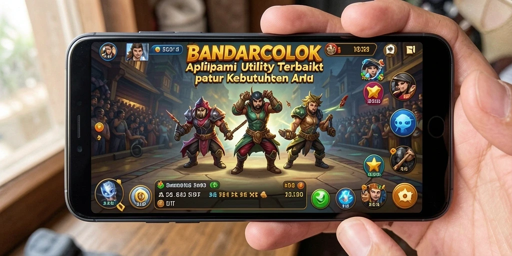 Tampilan utama BANDARCOLOK dengan fitur-fitur utilitas yang menarik.