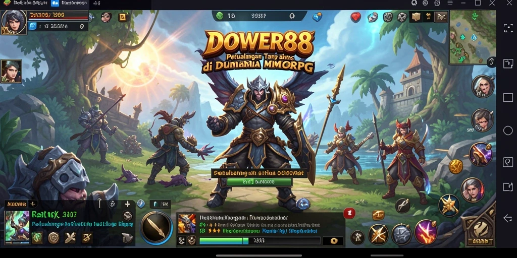 Tampilan gameplay DOWER88 yang memukau dan menantang.