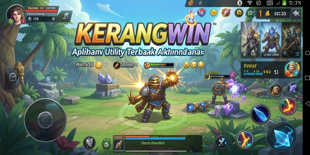 Tampilan antarmuka KERANGWIN yang sederhana dan fungsional.