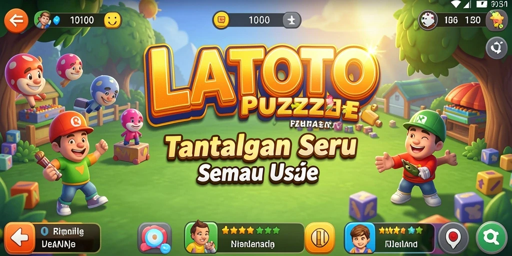 Gameplay LATOTO dengan tantangan Puzzle yang seru.
