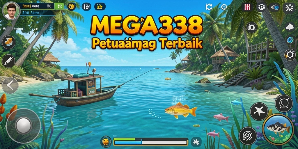 Tampilan gameplay seru dalam game memancing MEGA338.