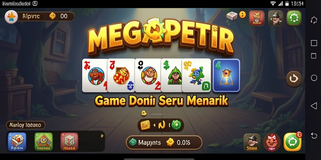 Tangkapan layar dari gameplay Domino yang mengasyikkan di MEGAPETIR.