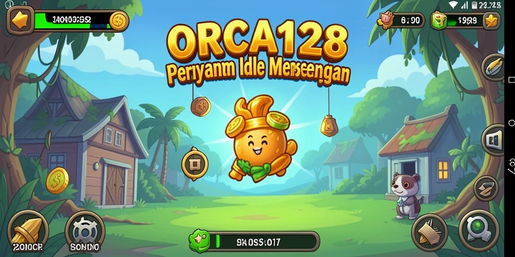 Screenshot gameplay ORCA128 menampilkan aksi dalam permainan Idle yang seru.