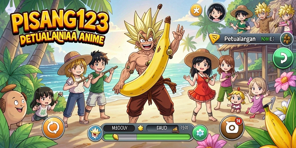 Gameplay PISANG123 yang penuh warna dan seru di dunia Anime.