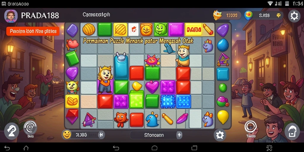 Tampilan gameplay menarik dari PRADA188 yang menampilkan berbagai teka-teki.