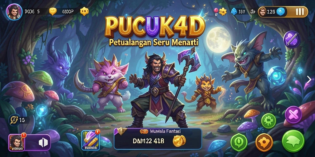 Tampilan gameplay PUCUK4D yang menawan dan penuh petualangan.