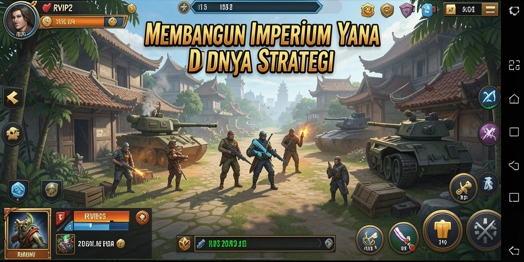 Tangkapan layar gameplay RVIP2 menampilkan pertempuran yang heboh dan strategi mendalam.