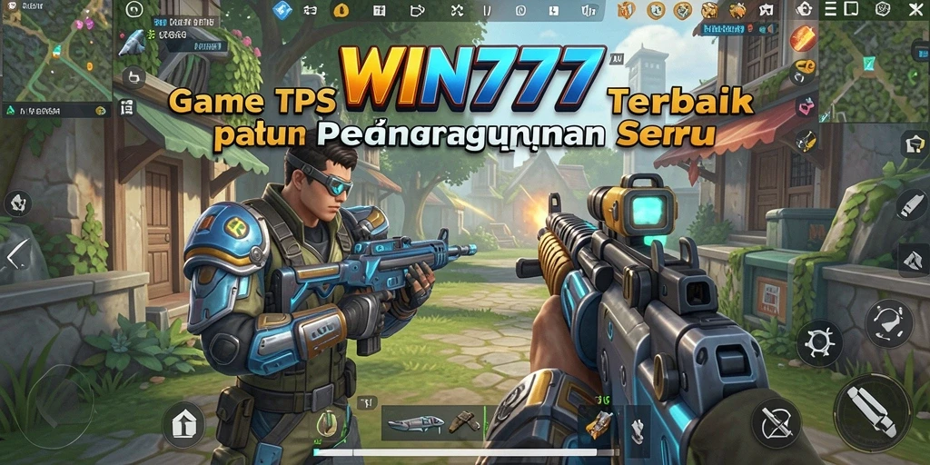 Tangkapan layar gameplay WIN777 menunjukkan aksi menegangkan di medan perang.