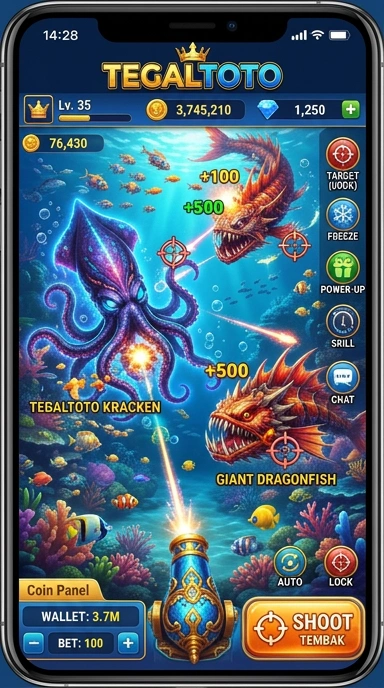 Screenshot aplikasi tegaltoto dengan antarmuka yang user-friendly.